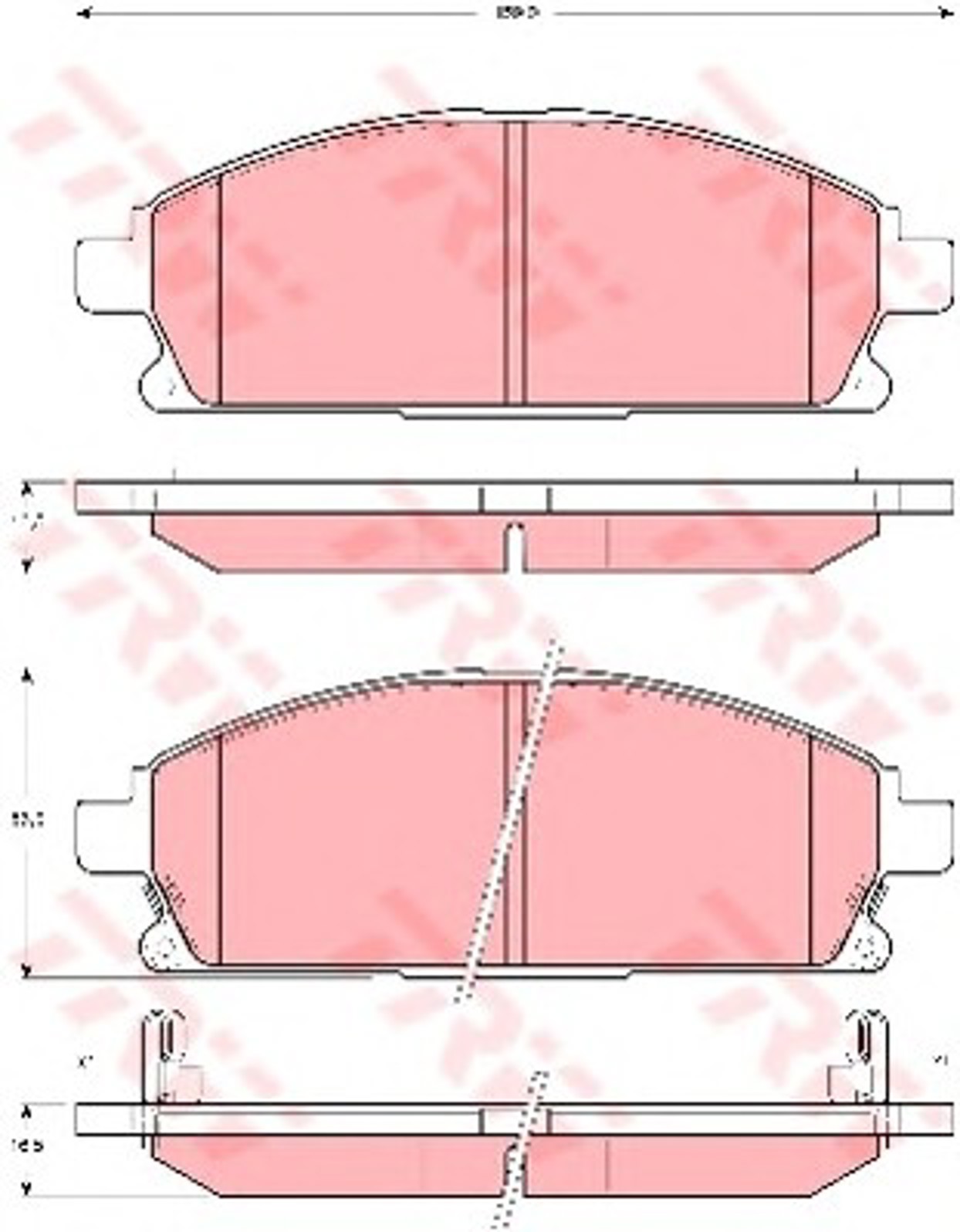 GDB3295 TRW Колодки тормозные дисковые