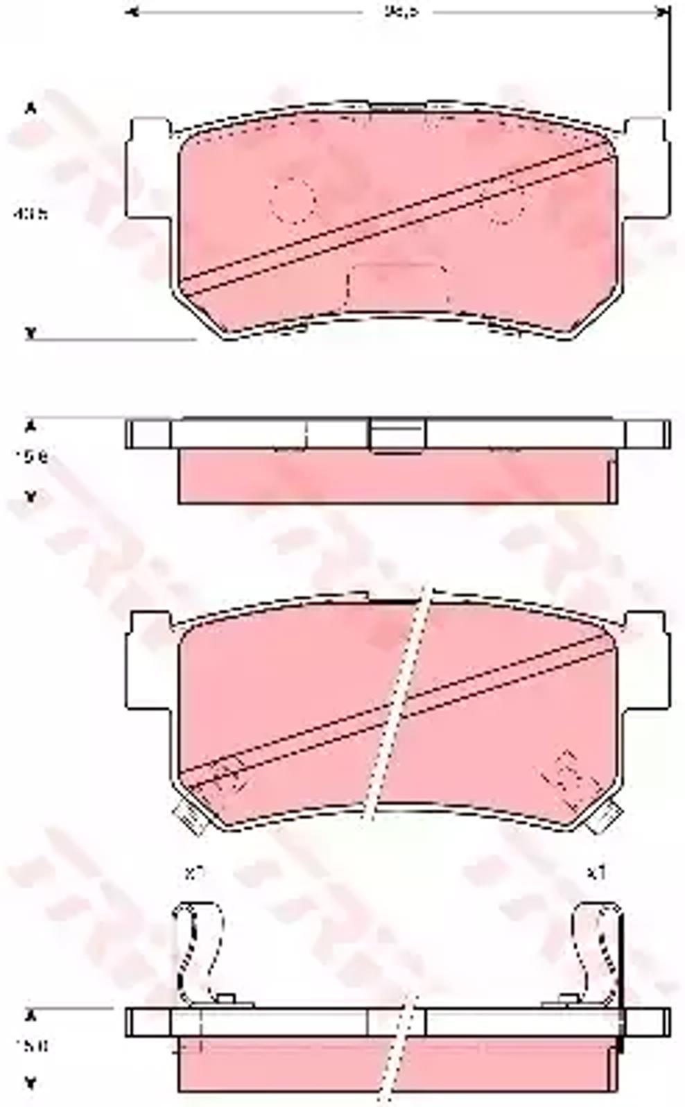 Колодки тормозные дисковые TRW GDB3382