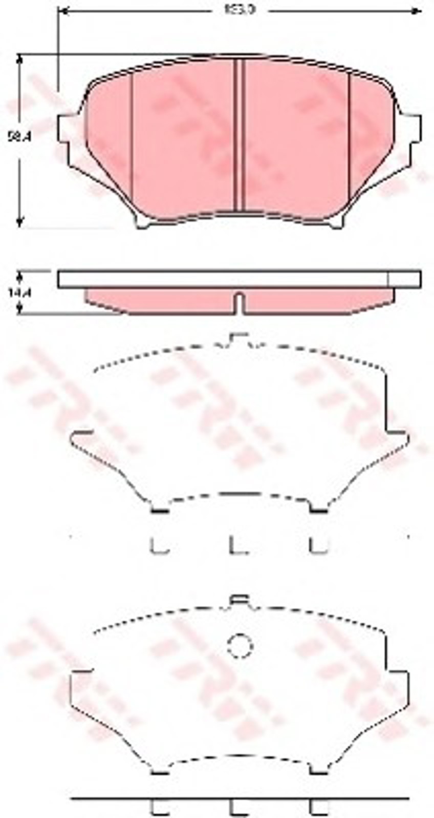 Колодки тормозные дисковые TRW GDB3401