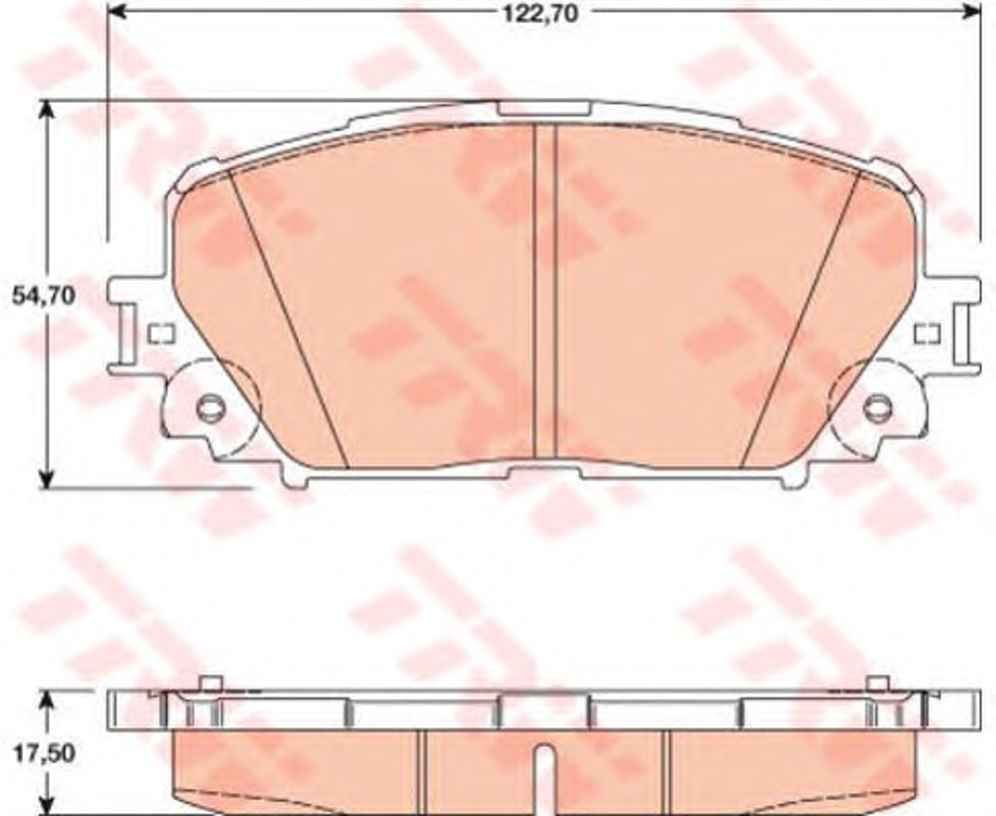 Колодки тормозные дисковые TRW GDB3460