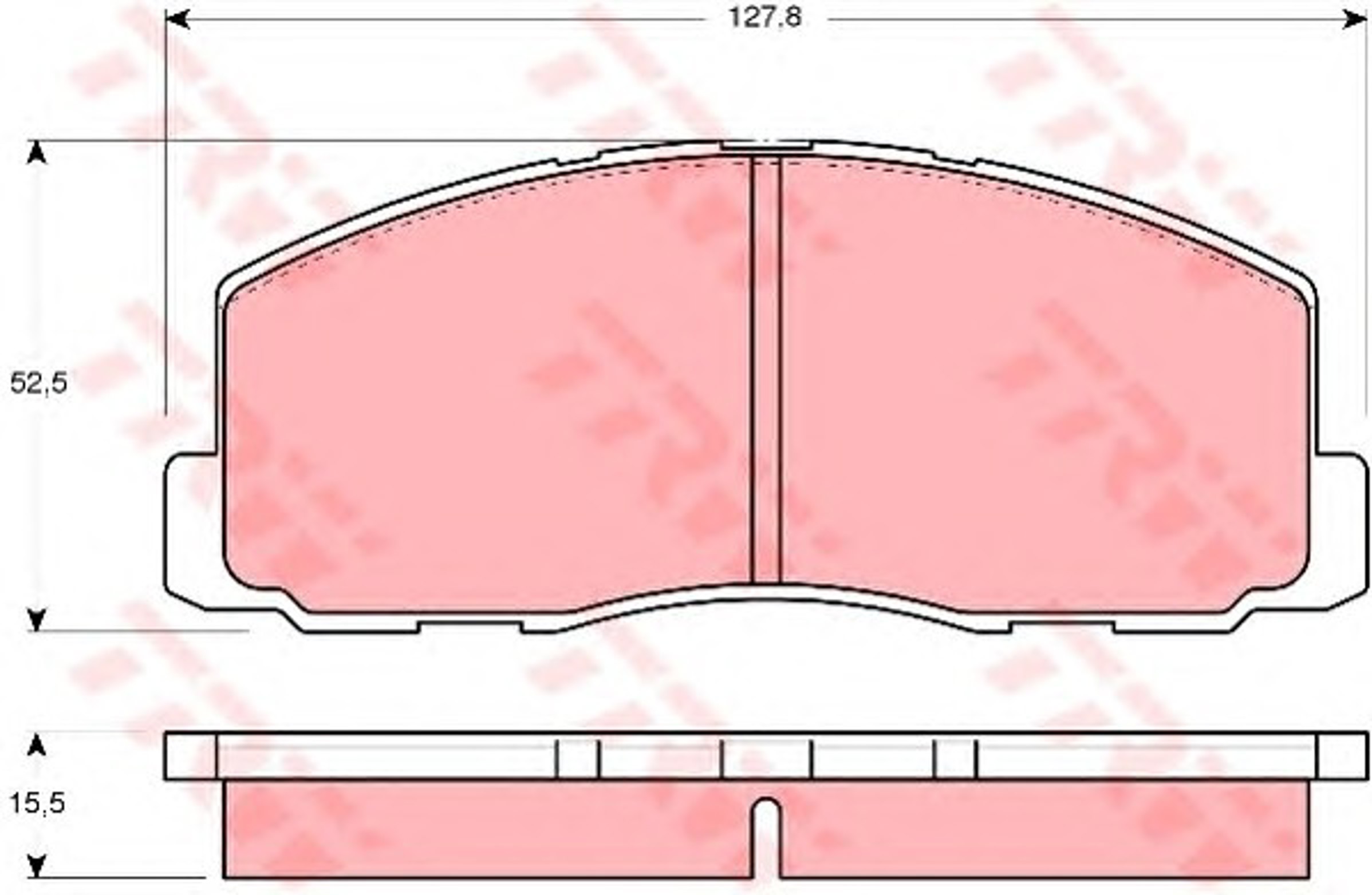 Колодки тормозные дисковые TRW GDB355