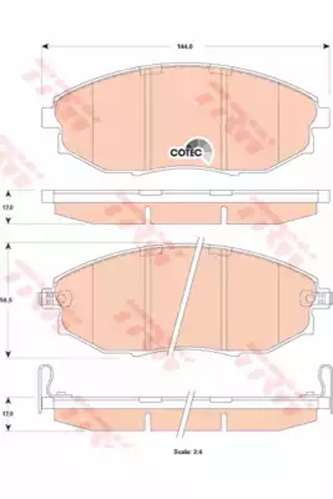 GDB4179 TRW Колодки тормозные дисковые