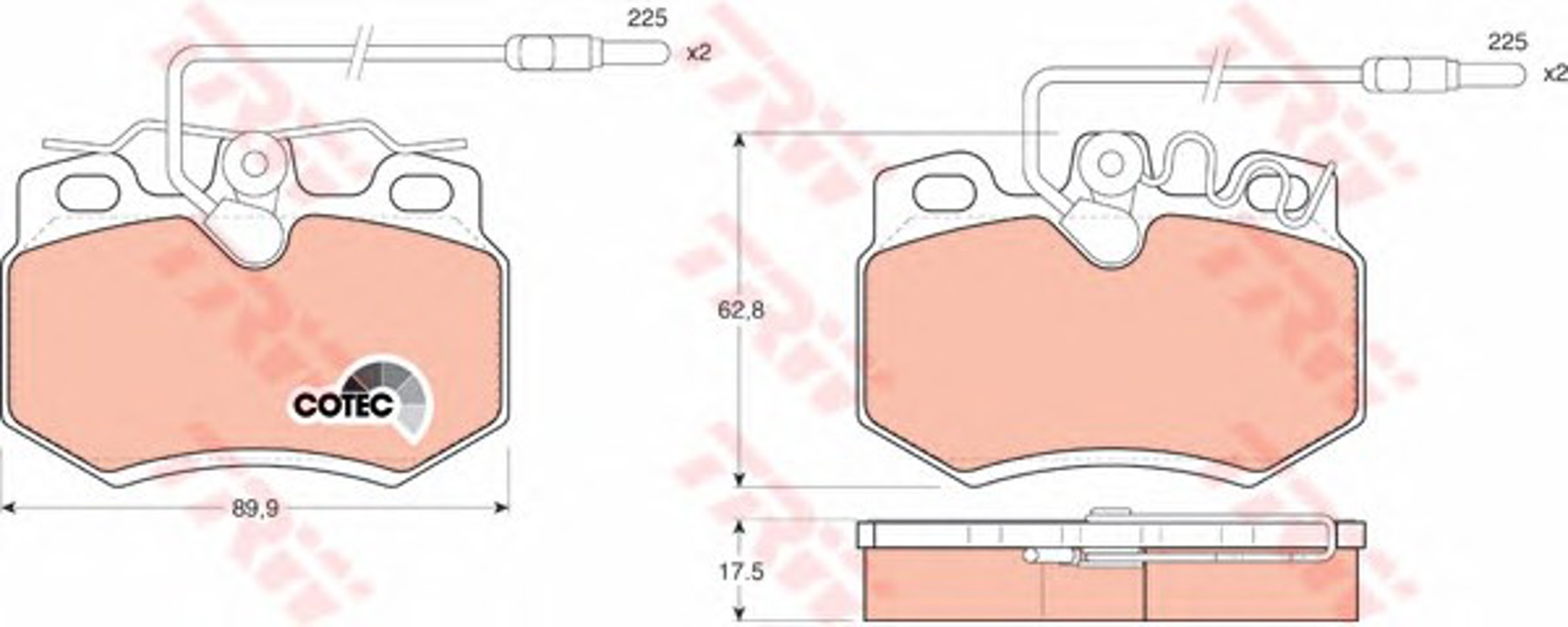 Колодки тормозные дисковые TRW GDB446
