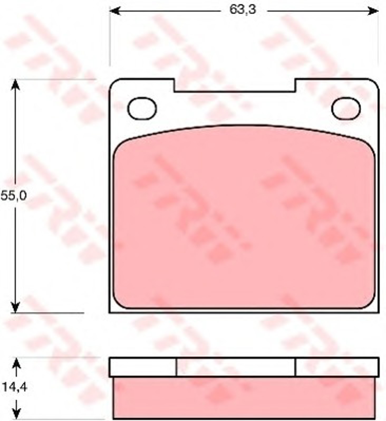 Колодки тормозные дисковые TRW GDB533