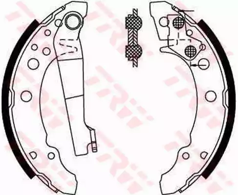 GS8166 TRW Колодки тормозные барабанные