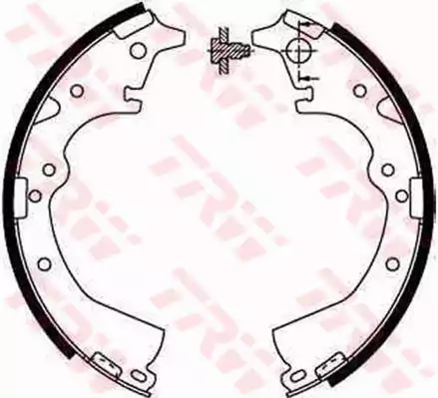 Колодки тормозные барабанные TRW GS8184