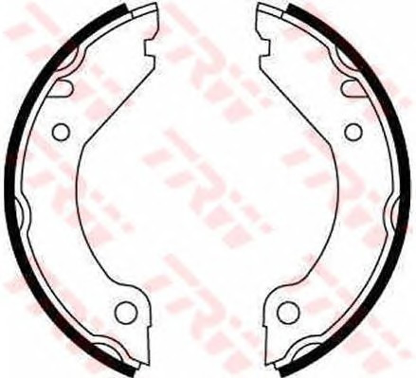 Колодки тормозные барабанные TRW GS8204
