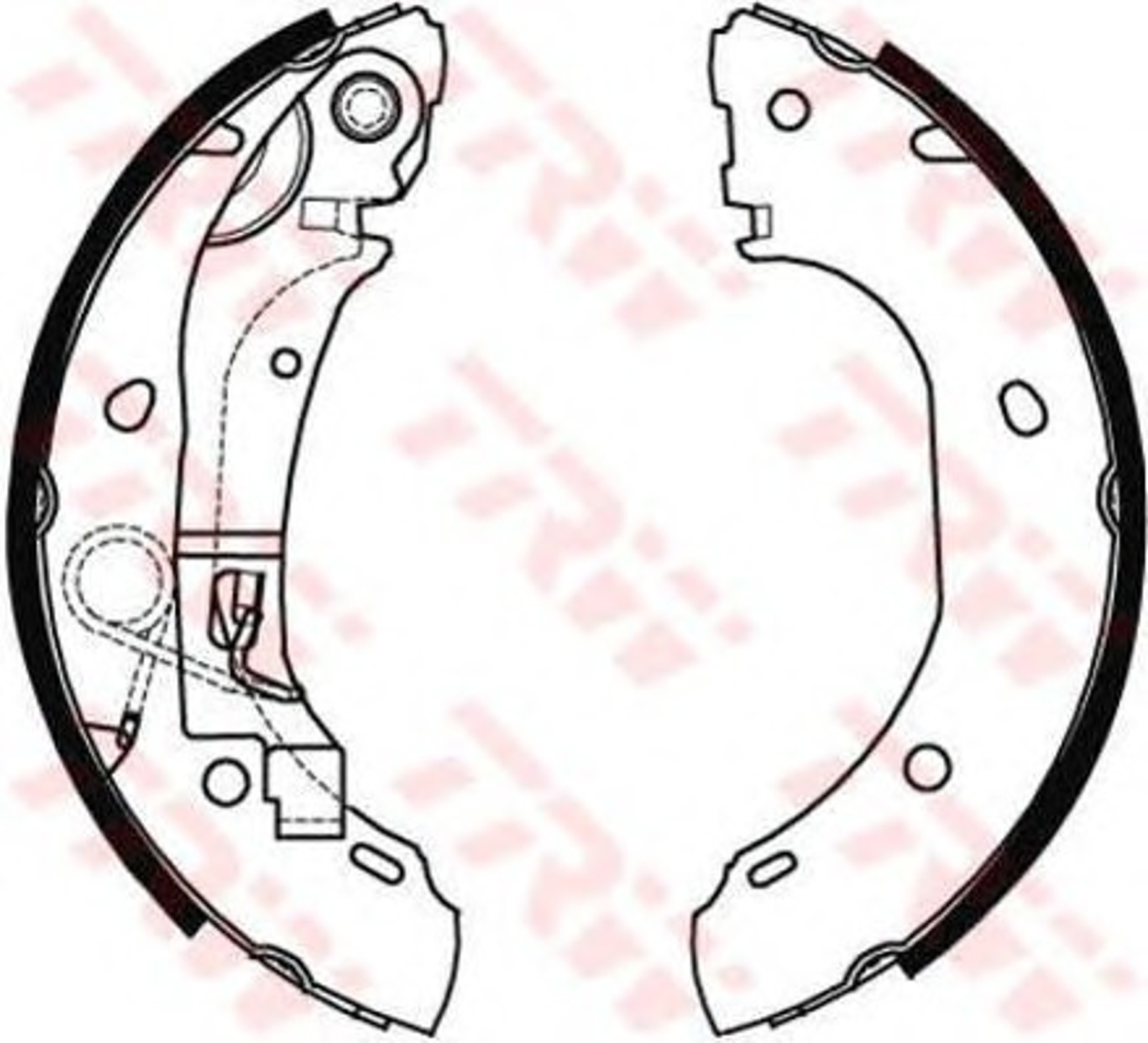 Колодки тормозные барабанные TRW GS8472