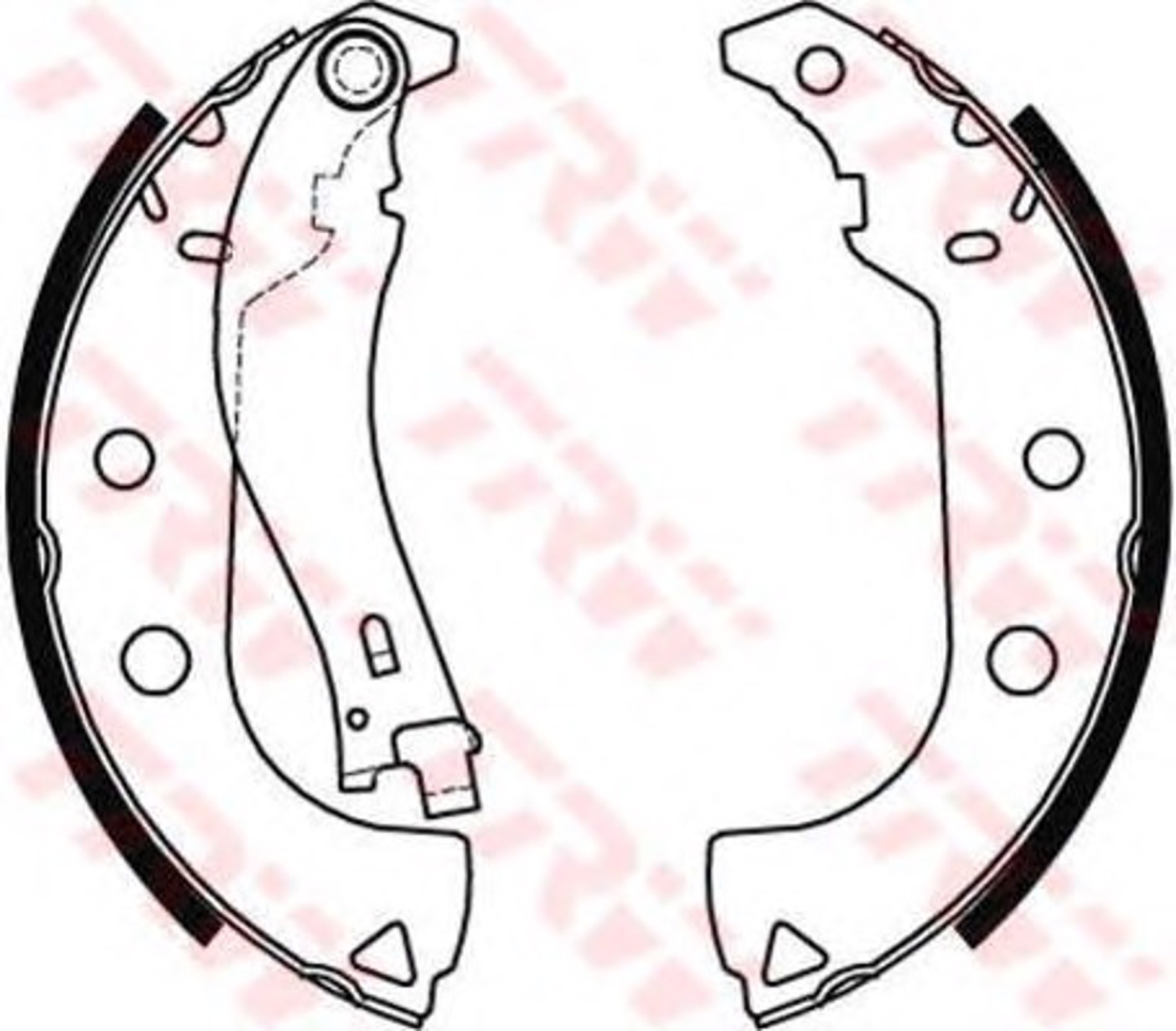 Тормозные колодки задние (барабанные) TRW GS8484