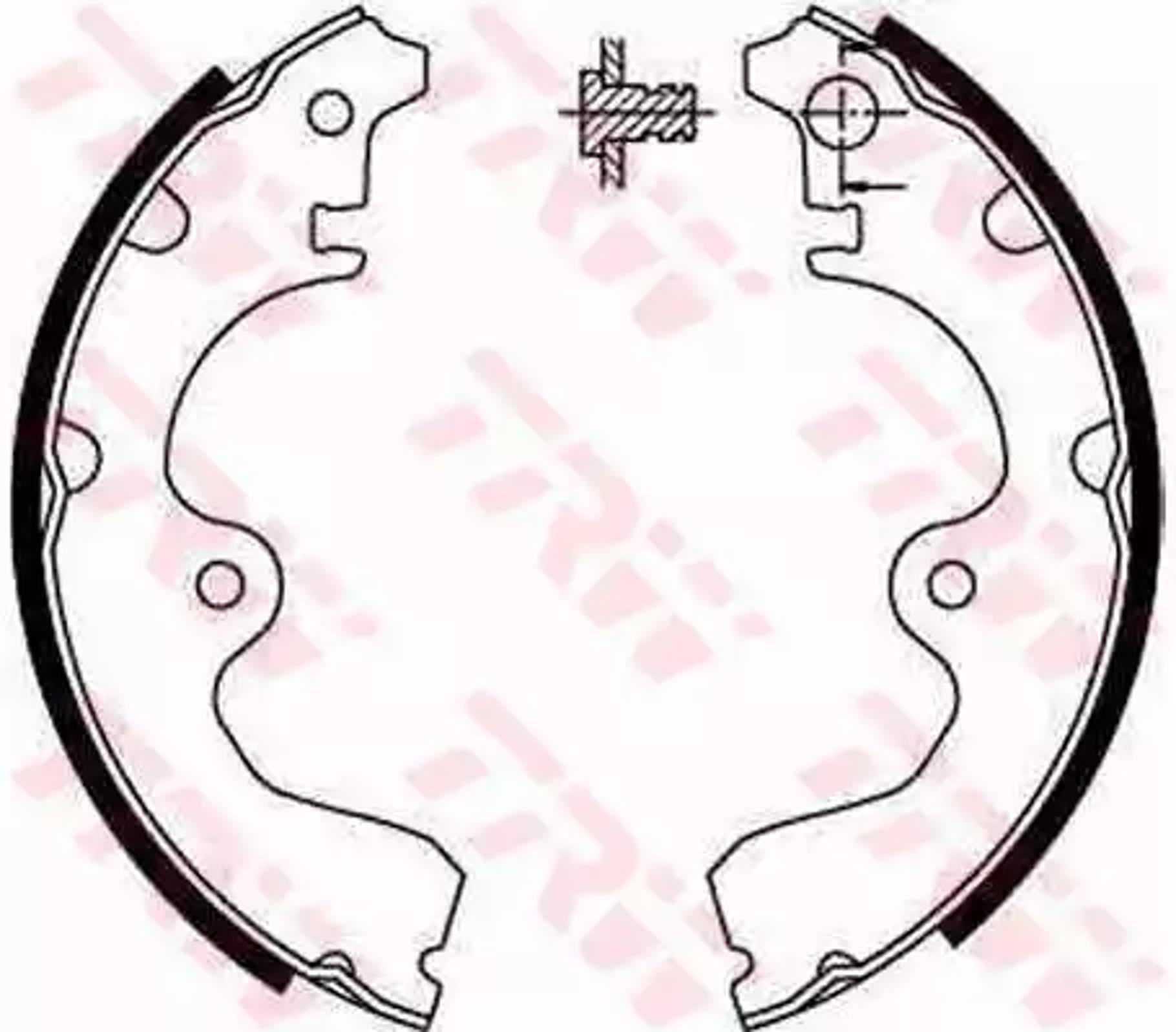 Колодки тормозные барабанные TRW GS8554