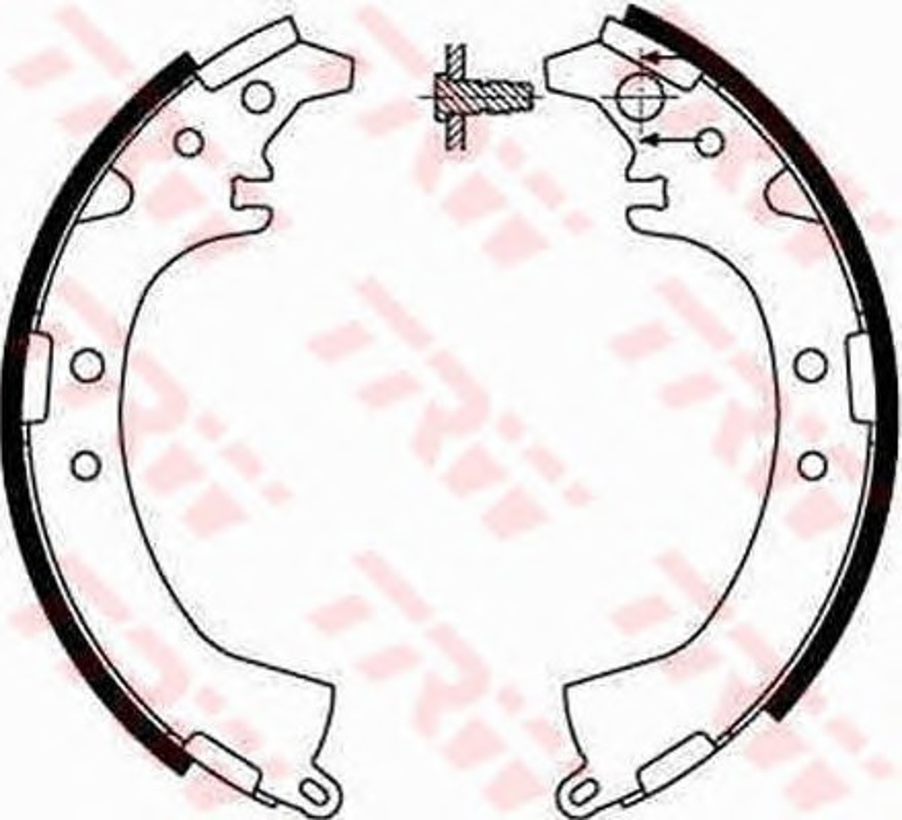 Колодки тормозные барабанные TRW GS8649