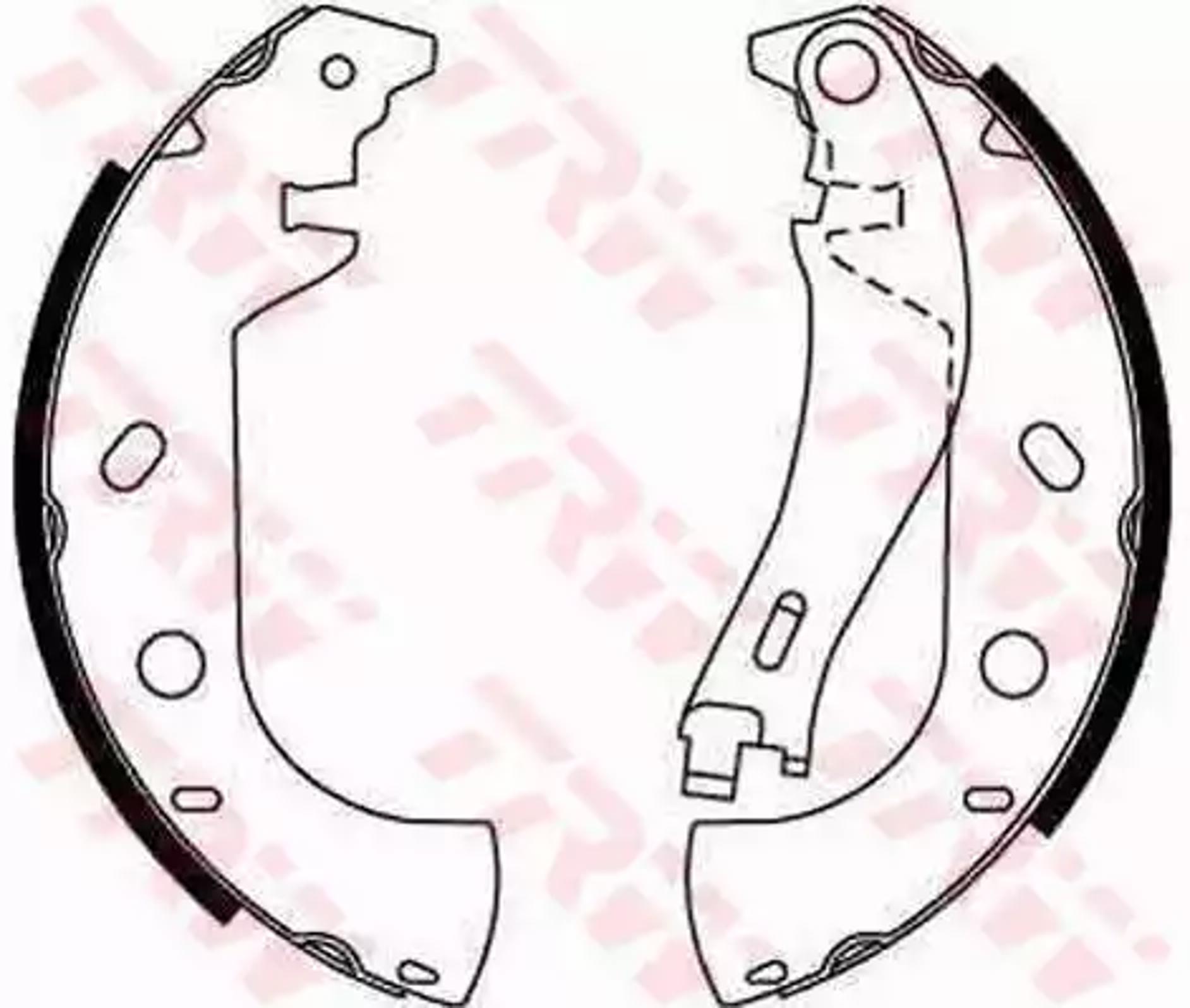 Колодки тормозные барабанные TRW GS8653
