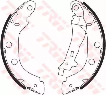 GS8655 TRW Колодки тормозные барабанные