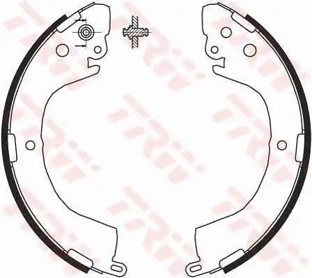 Тормозные колодки задние (барабанные) TRW GS8691