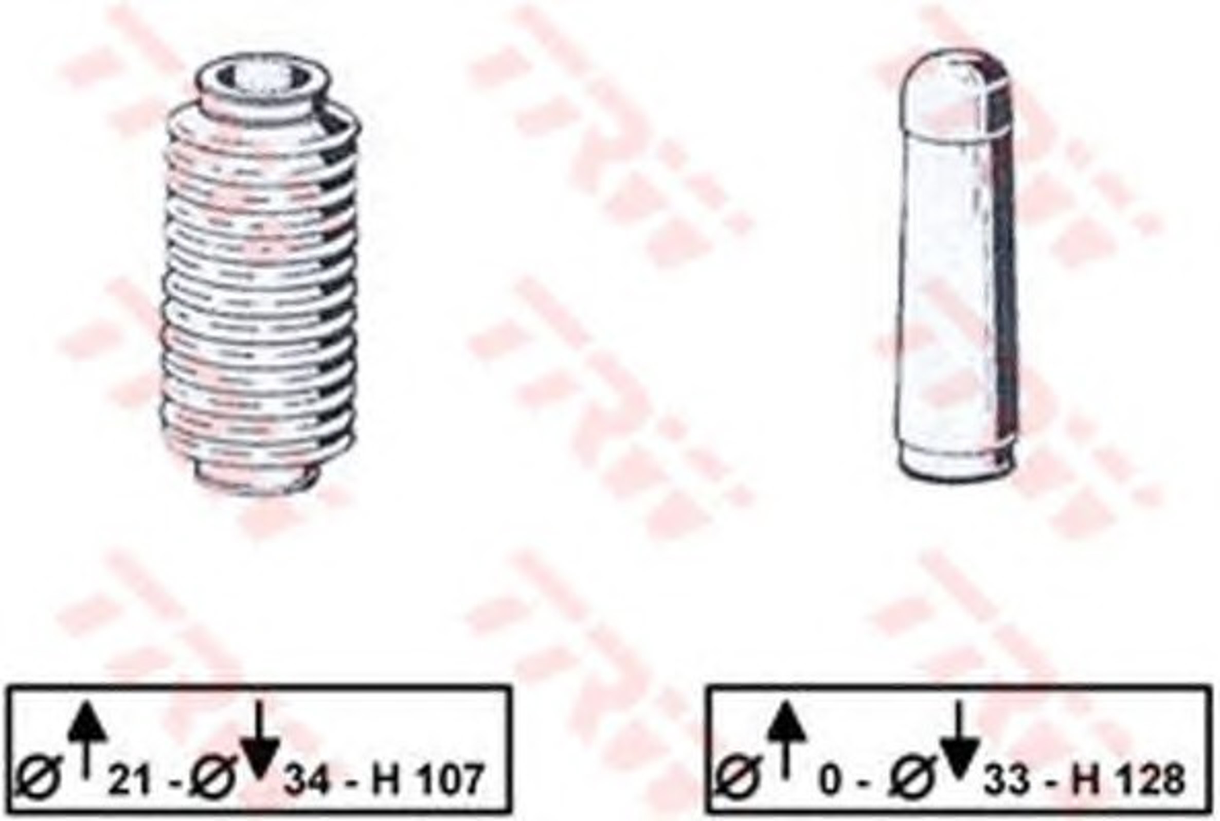 JBE112 TRW Пыльник рулевой рейки