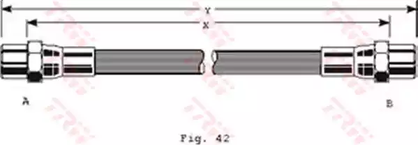 Шланг тормозной TRW PHA288