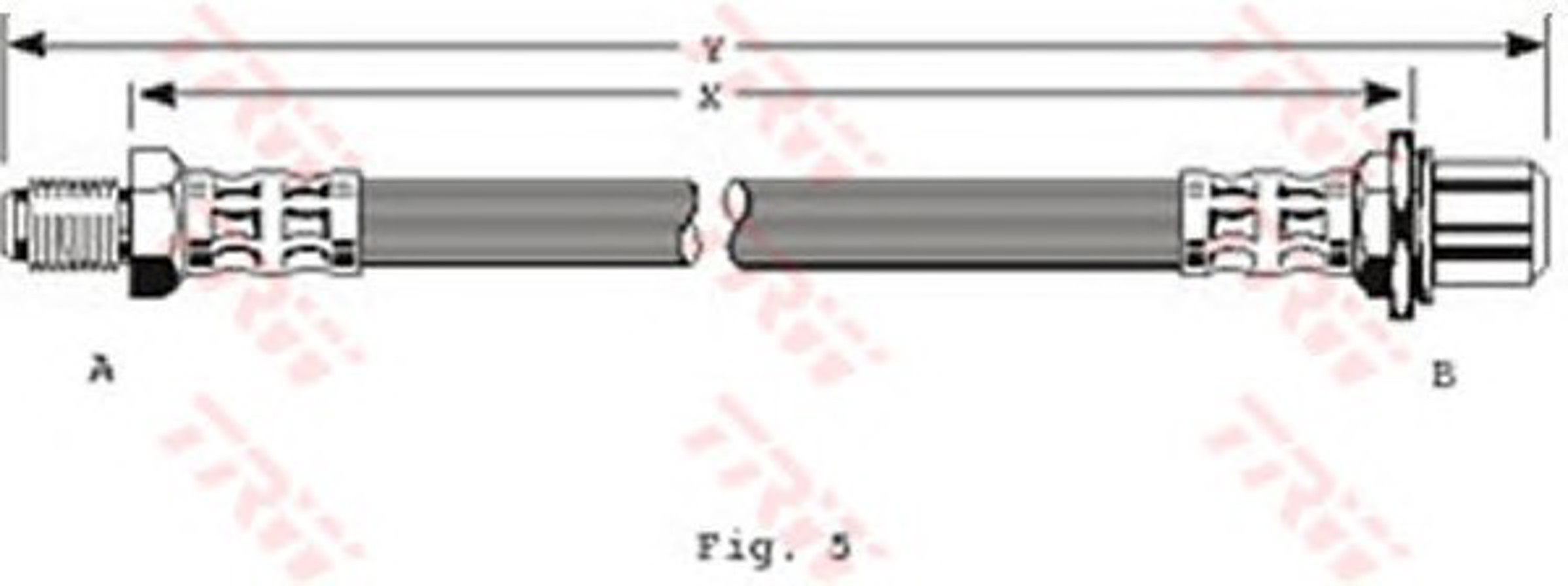 Шланг тормозной TRW PHB109
