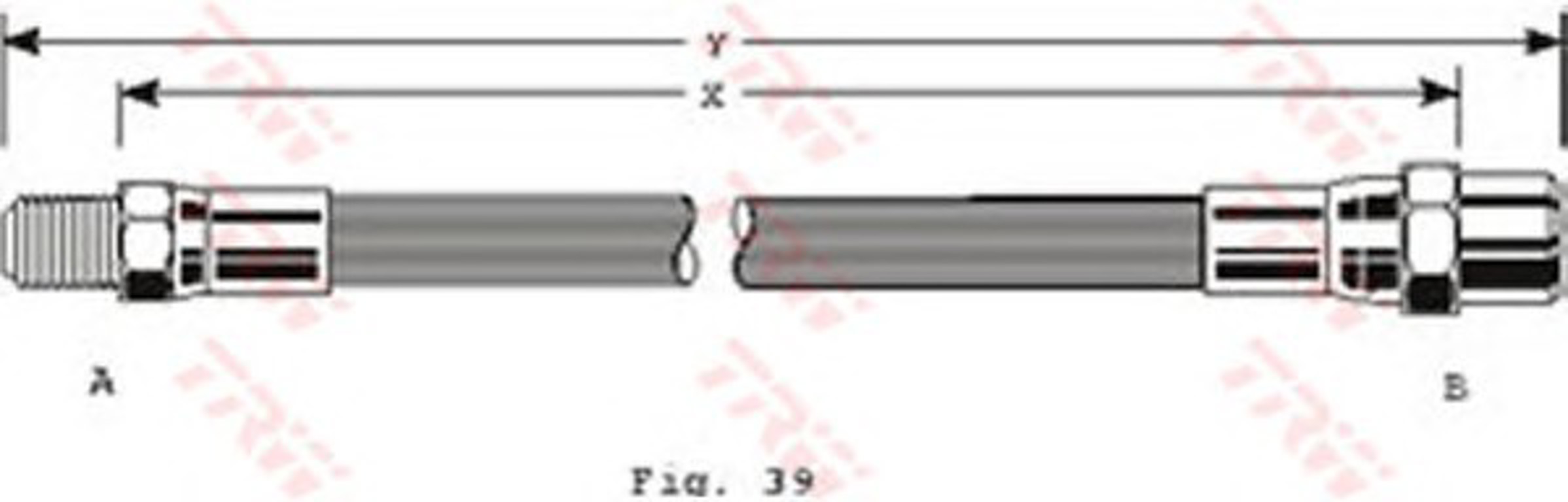 Шланг тормозной TRW PHB112
