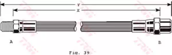 PHB125 TRW Шланг тормозной