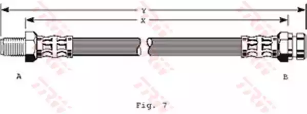 PHB136 TRW Шланг тормозной