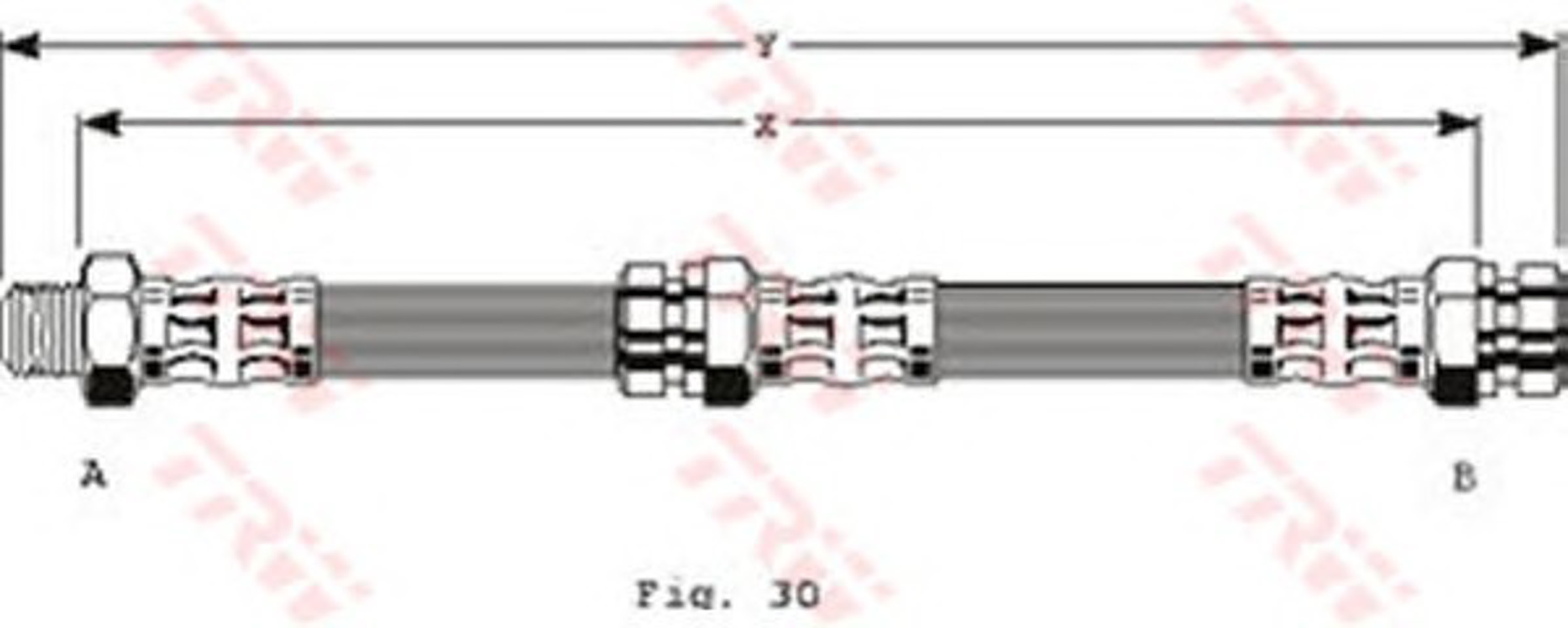 Шланг тормозной TRW PHB141