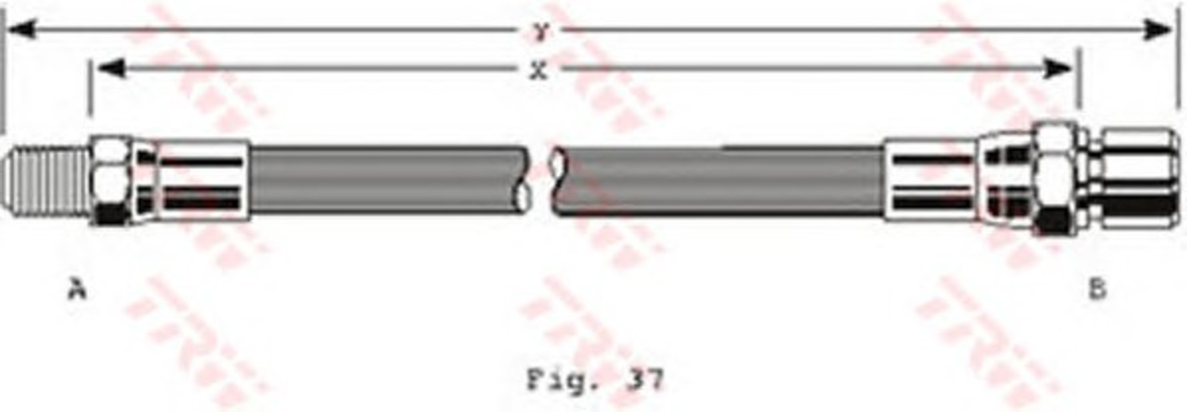 Шланг тормозной TRW PHB146