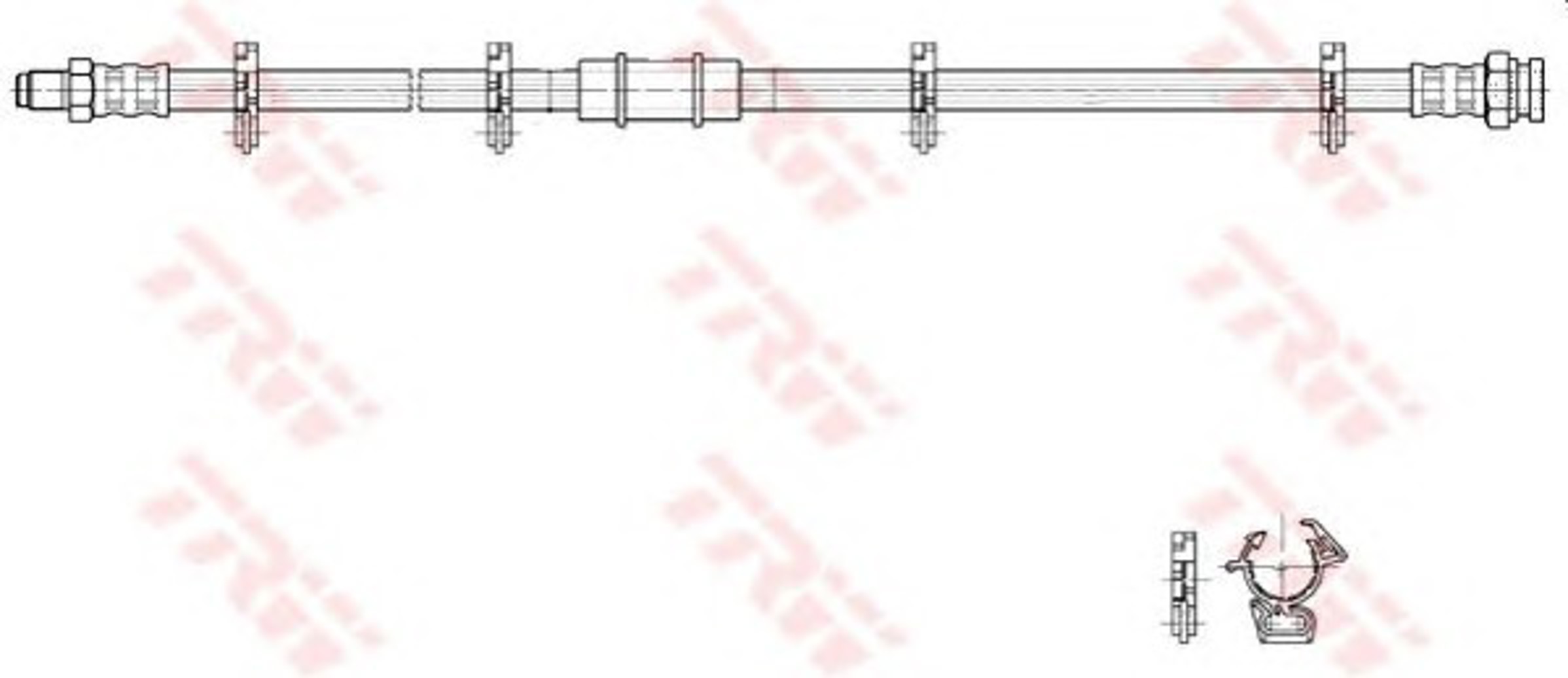 Шланг тормозной TRW PHB192