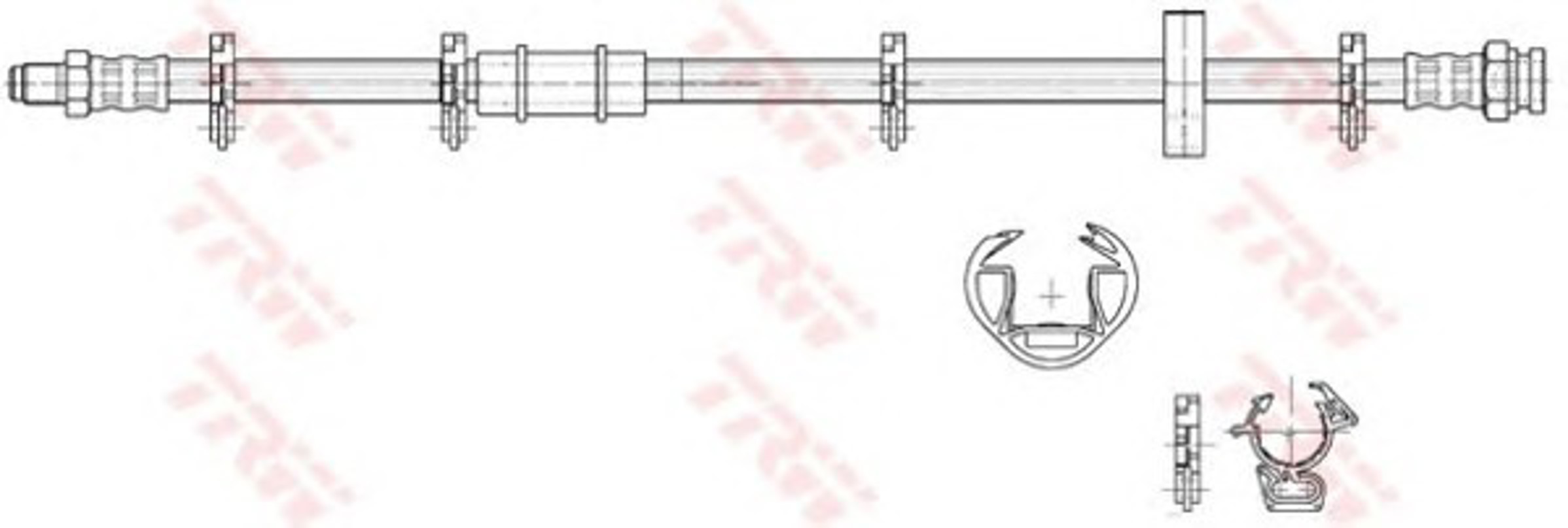 Шланг тормозной TRW PHB217