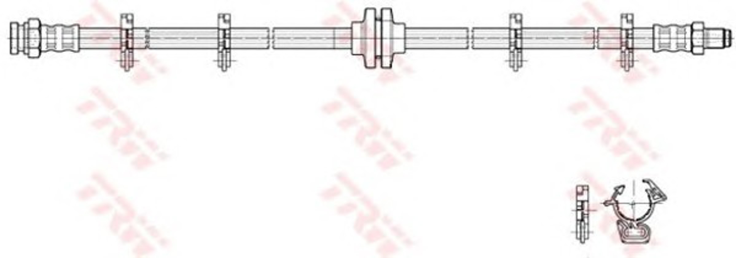 Шланг тормозной TRW PHB230