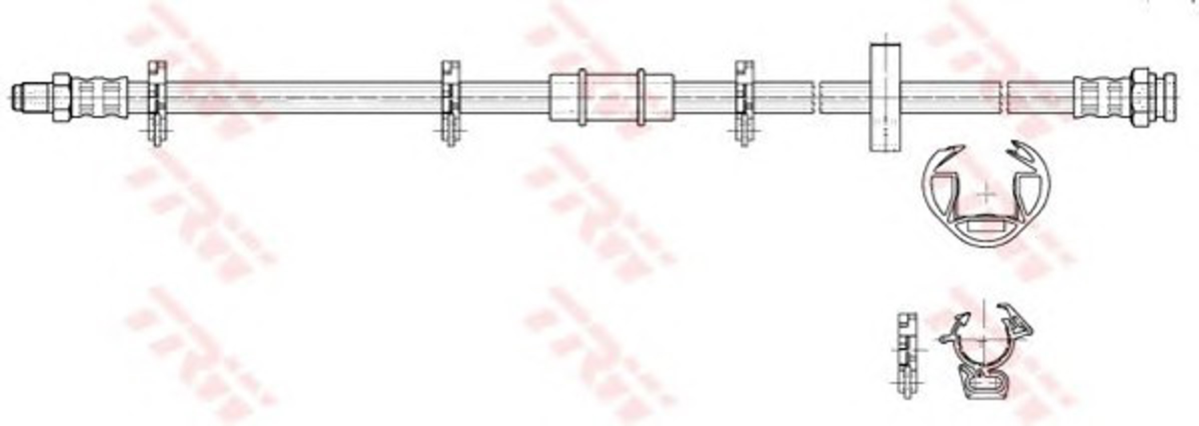 Шланг тормозной TRW PHB242