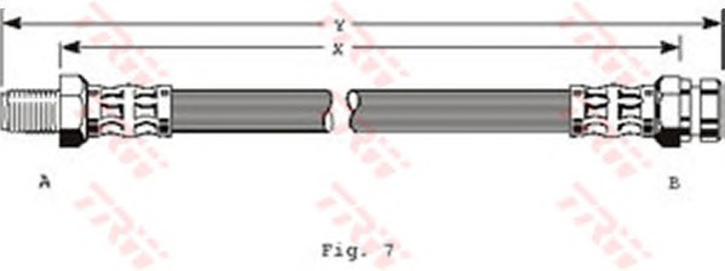 Шланг тормозной TRW PHB243