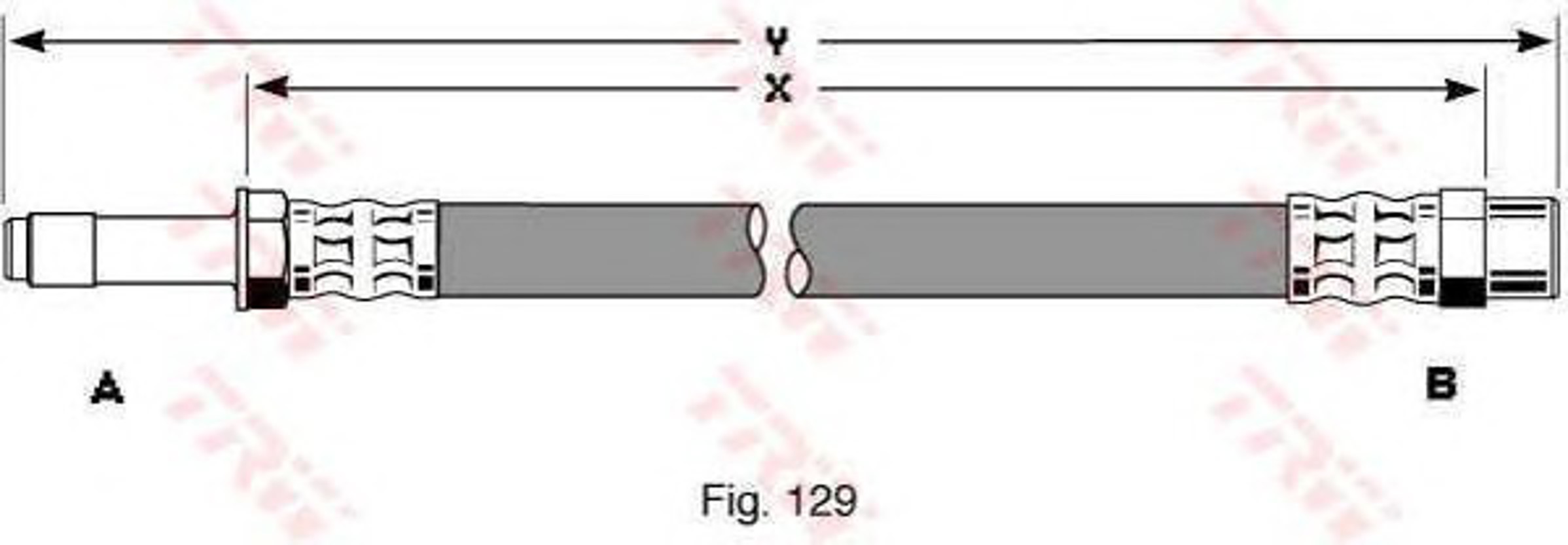 Шланг тормозной TRW PHB255