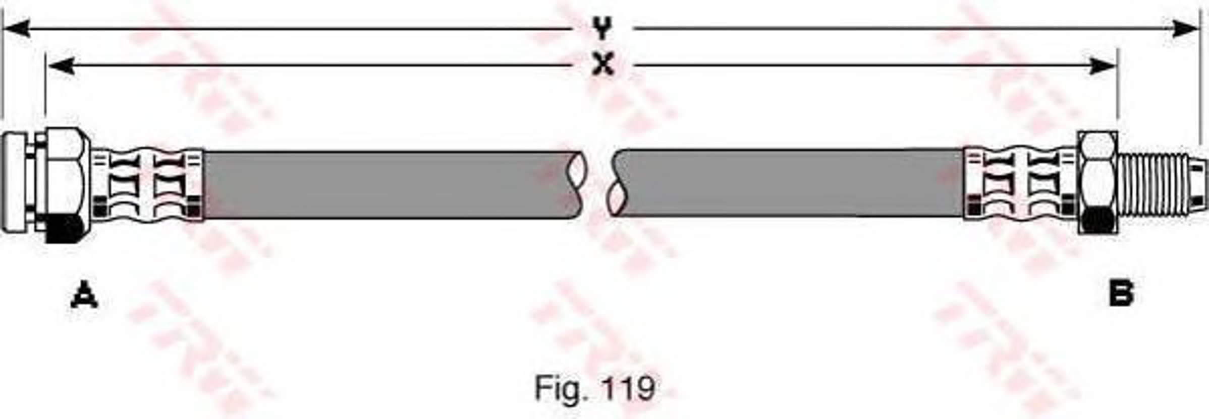 Шланг тормозной TRW PHB299