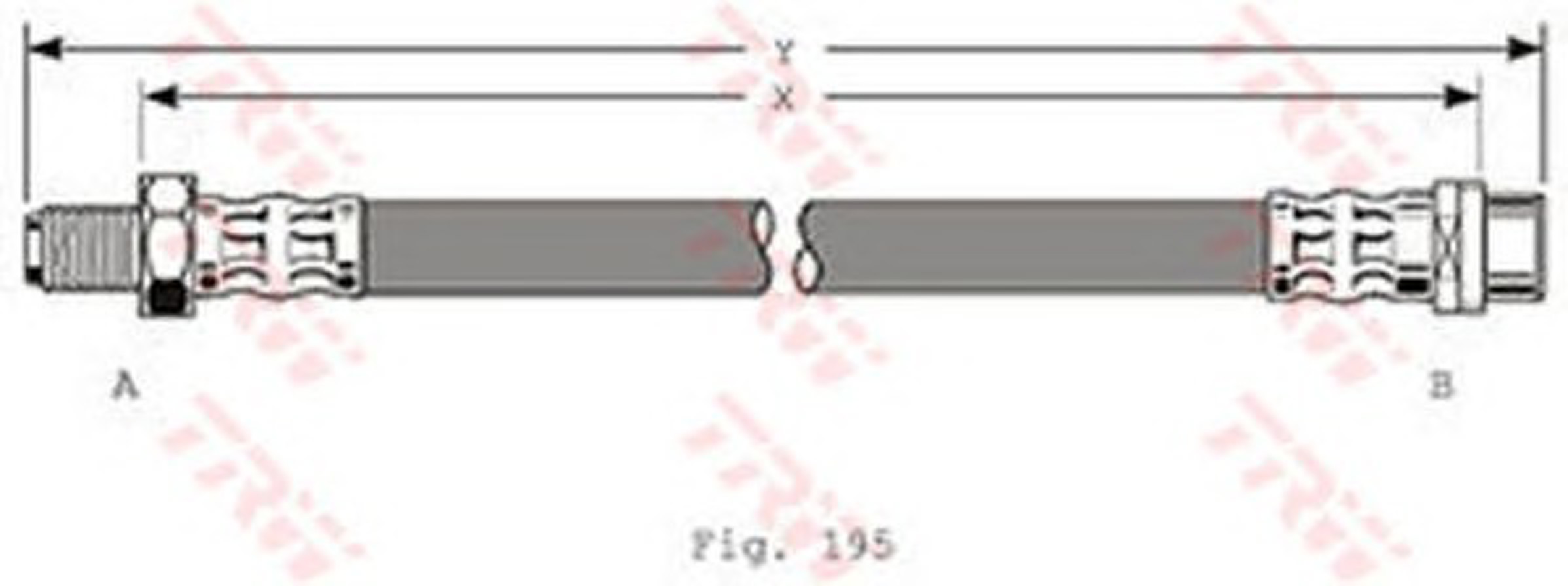 Шланг тормозной TRW PHB318