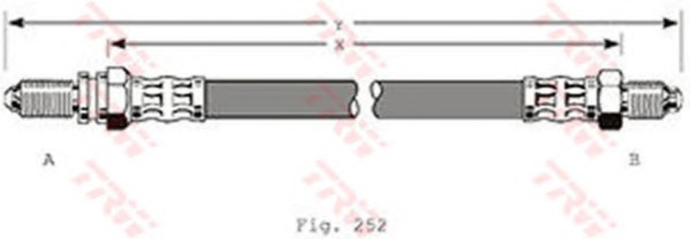 Шланг тормозной TRW PHC280