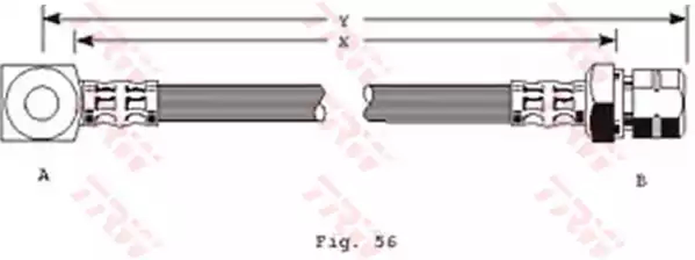 Шланг тормозной TRW PHD243