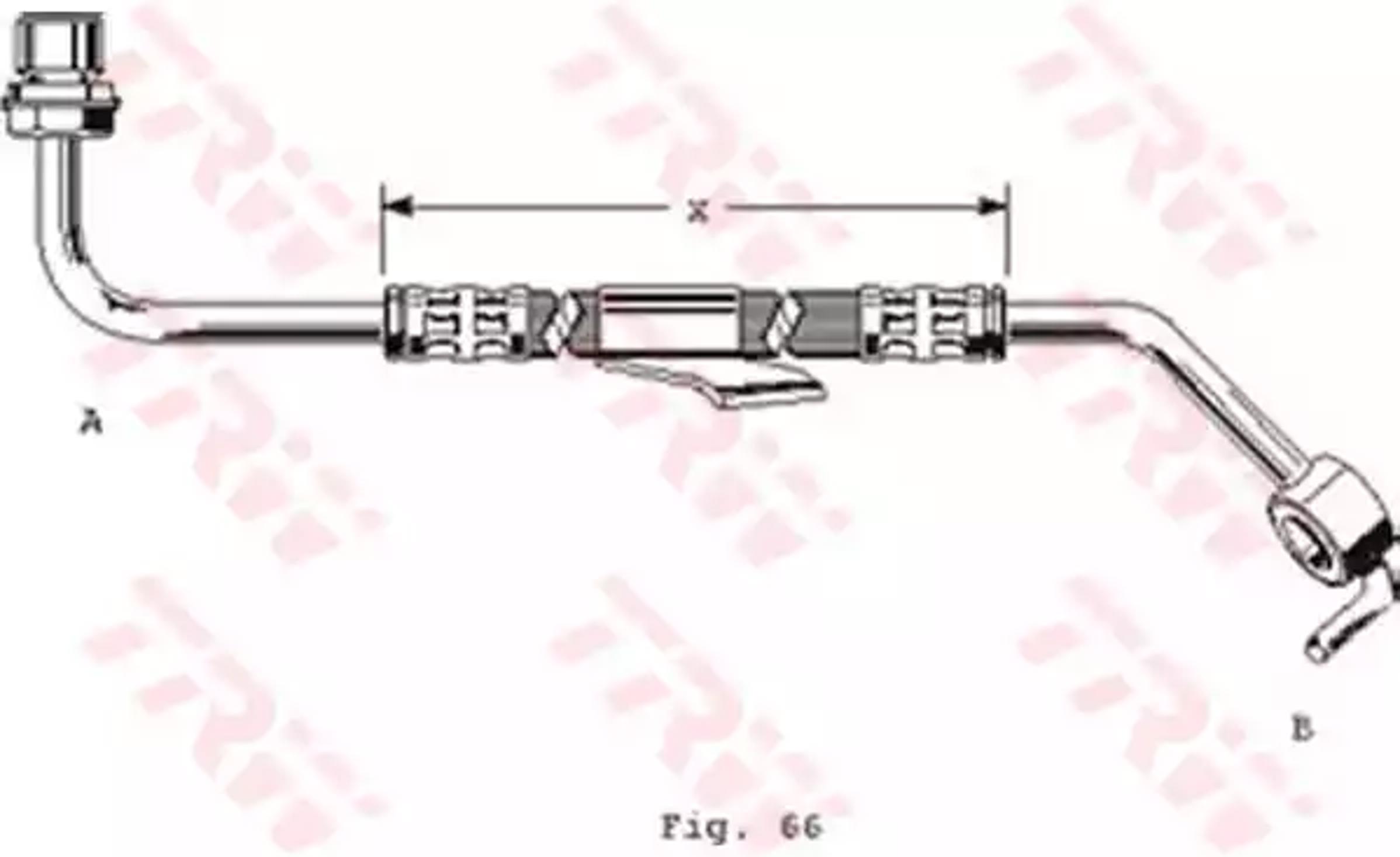 Шланг тормозной TRW PHD249