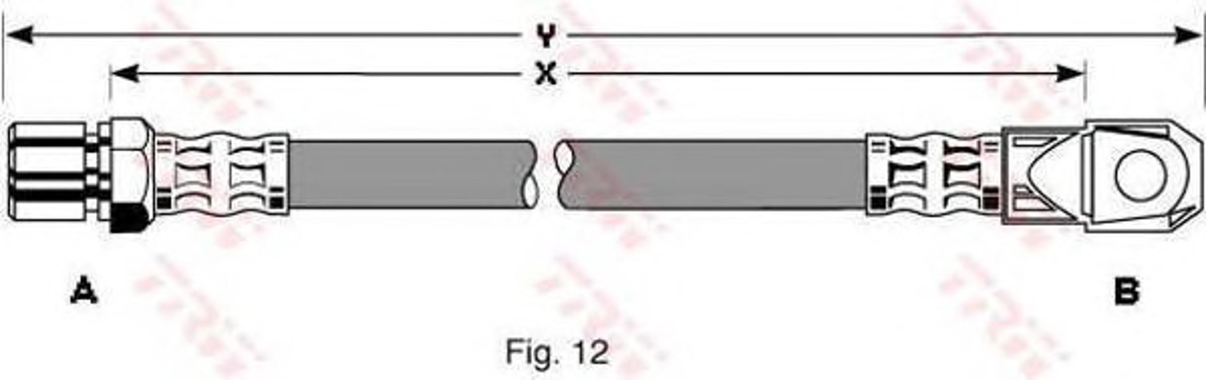 Шланг тормозной TRW PHD311