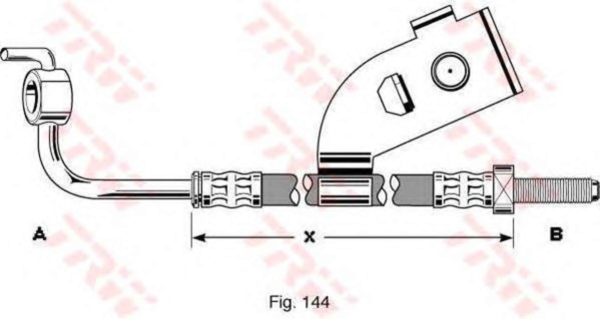 Шланг тормозной TRW PHD341