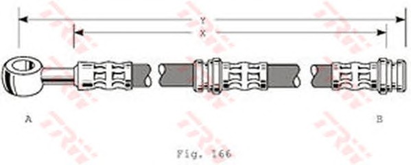 Шланг тормозной TRW PHD346