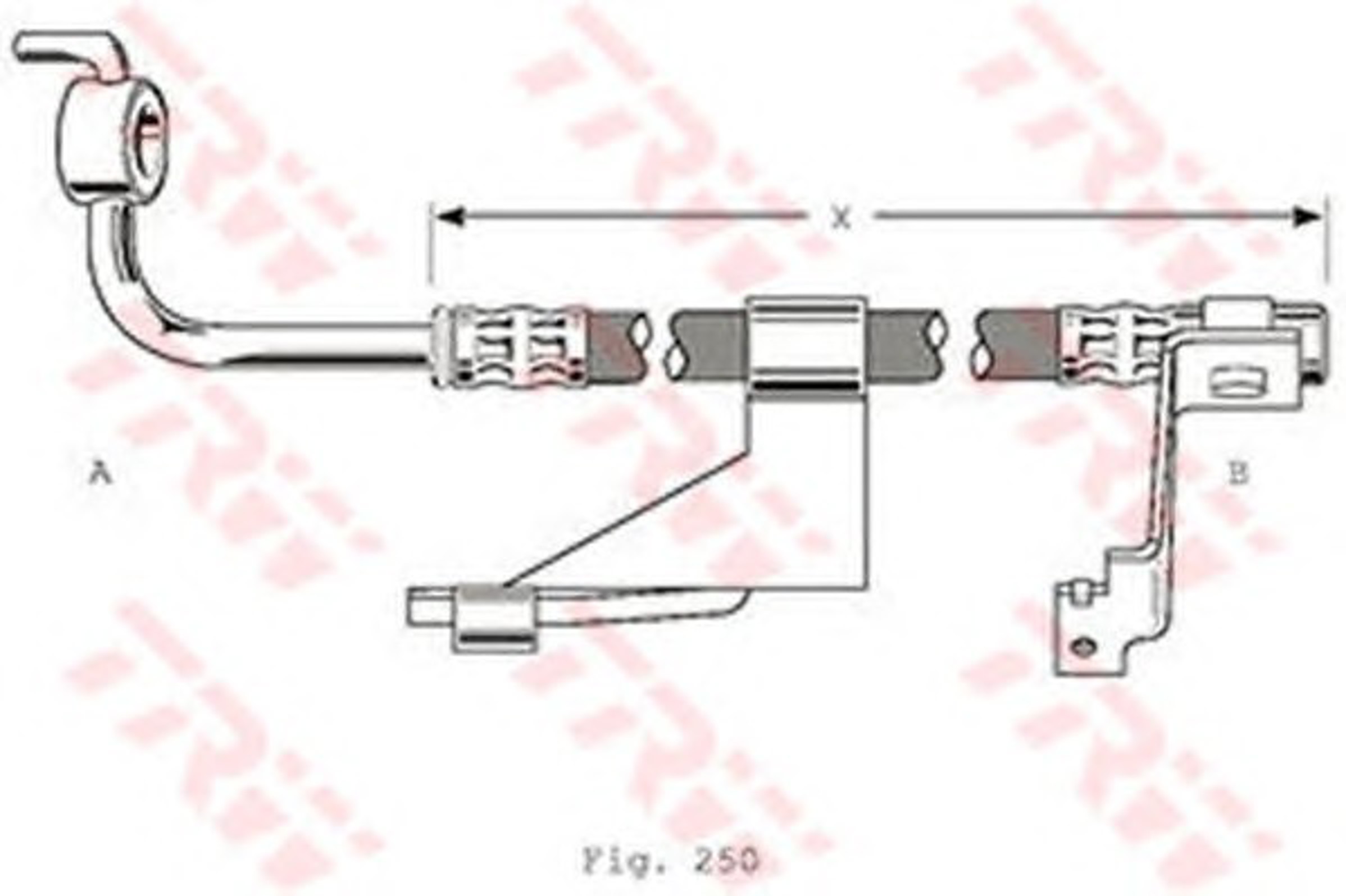 Шланг тормозной TRW PHD363