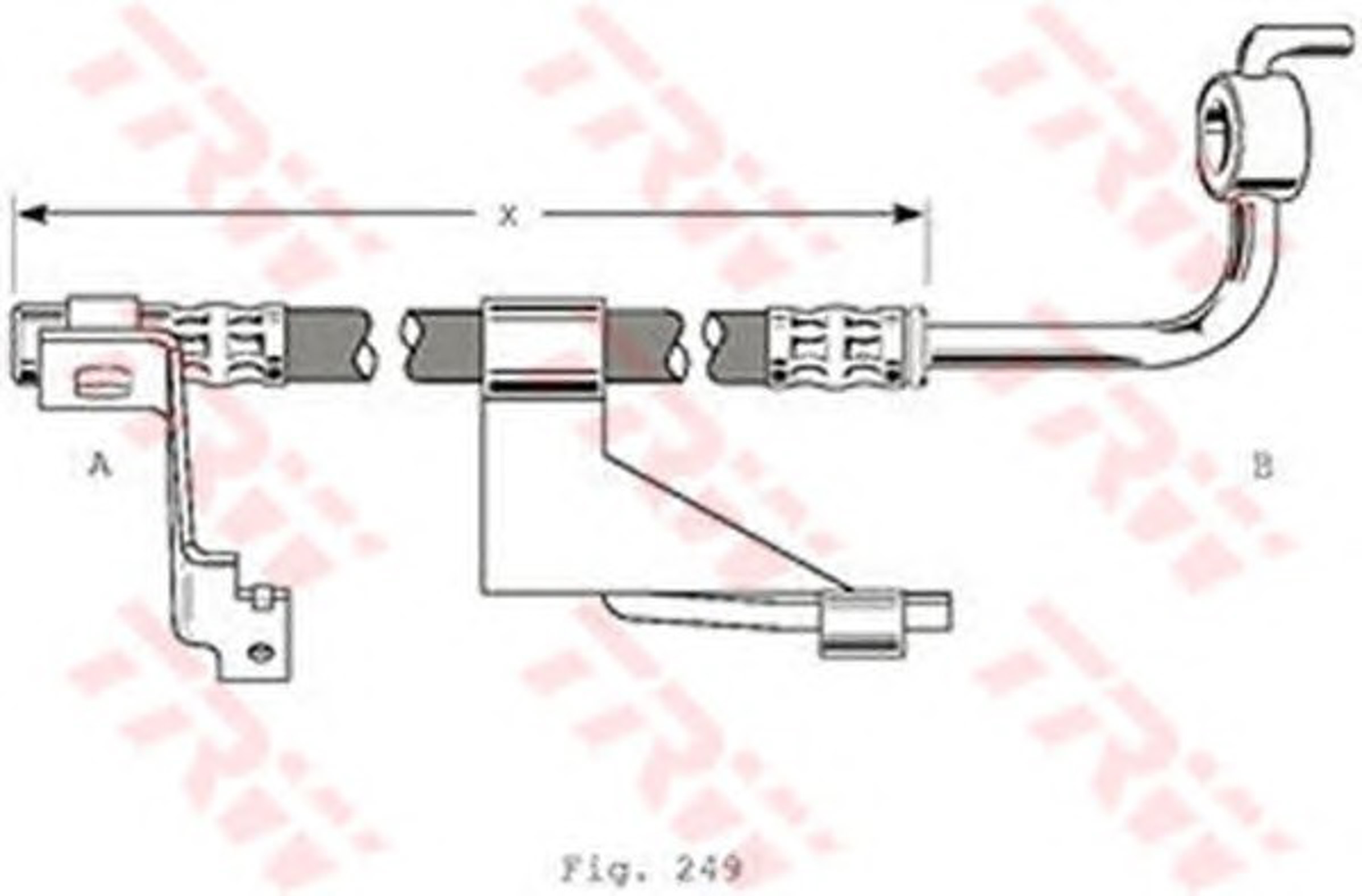 Шланг тормозной TRW PHD364