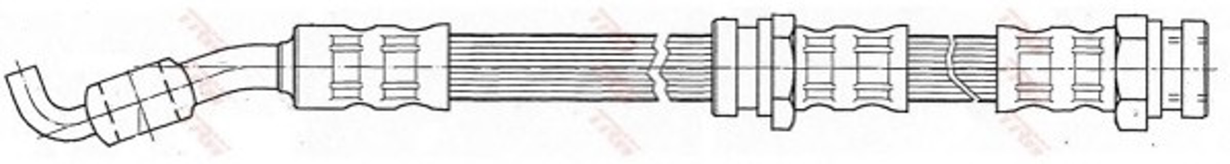 Шланг тормозной TRW PHD472