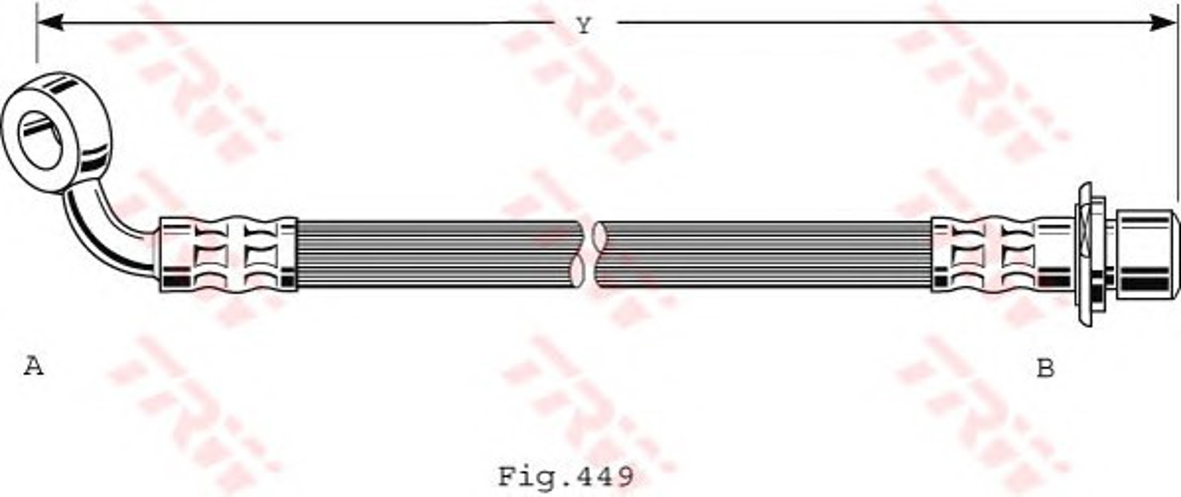 Шланг тормозной TRW PHD473