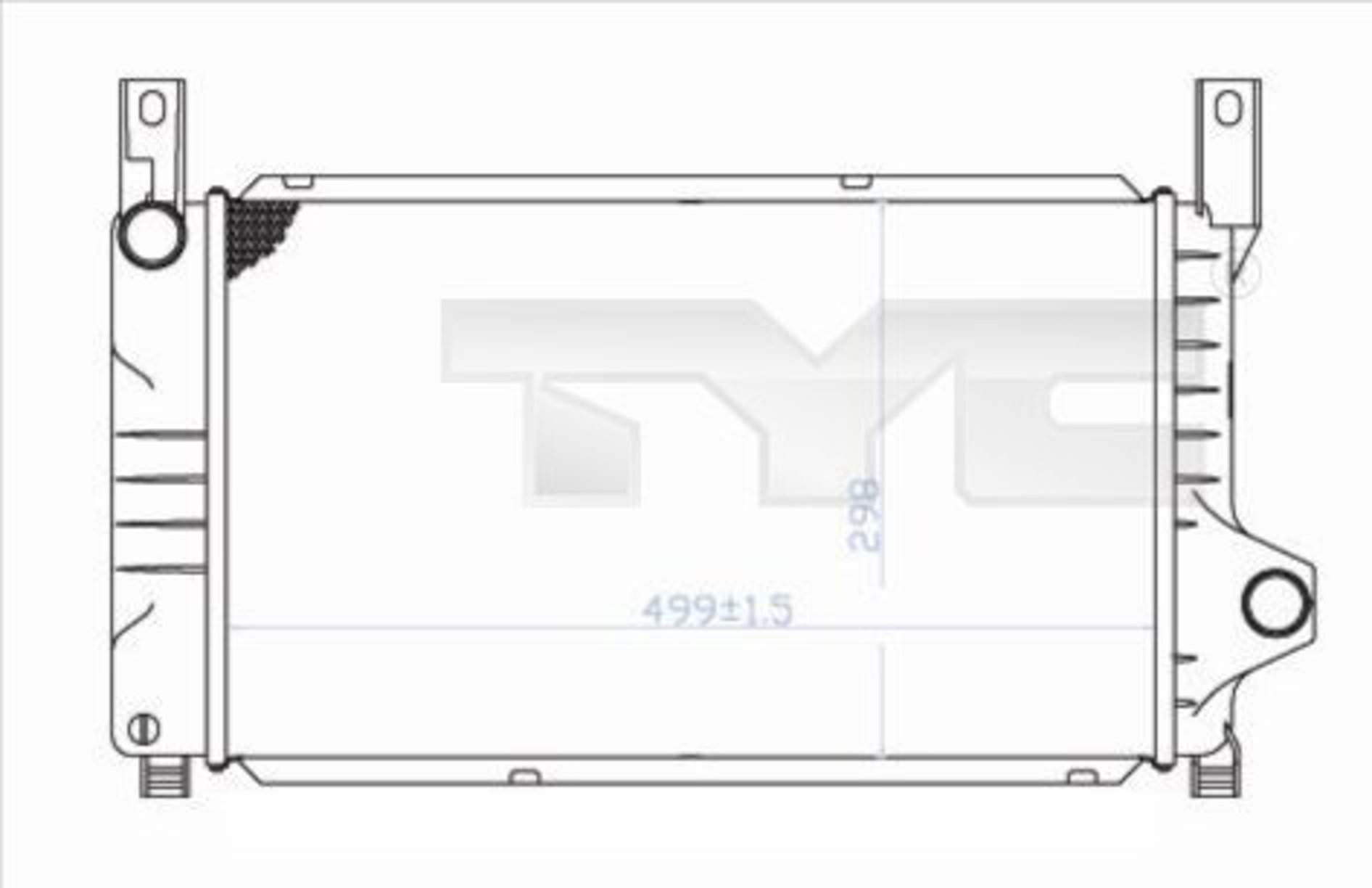 Радиатор системы охлаждения TYC 710-0028