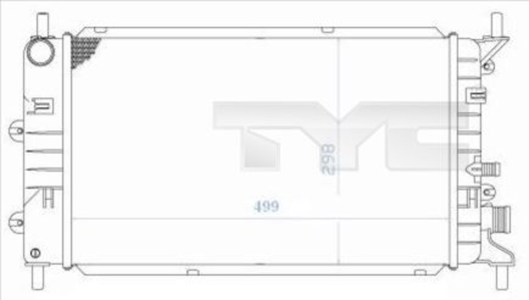 Радиатор системы охлаждения TYC 710-0036