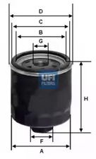 23.428.00 UFI Фильтр масляный