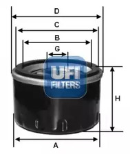 Фильтр масляный UFI 23.584.00