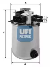 Топливный фильтр UFI 24.095.01