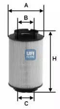 26.014.00 UFI Топливный фильтр